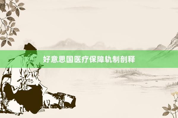 好意思国医疗保障轨制剖释